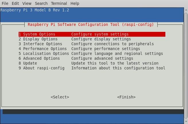 raspi-config